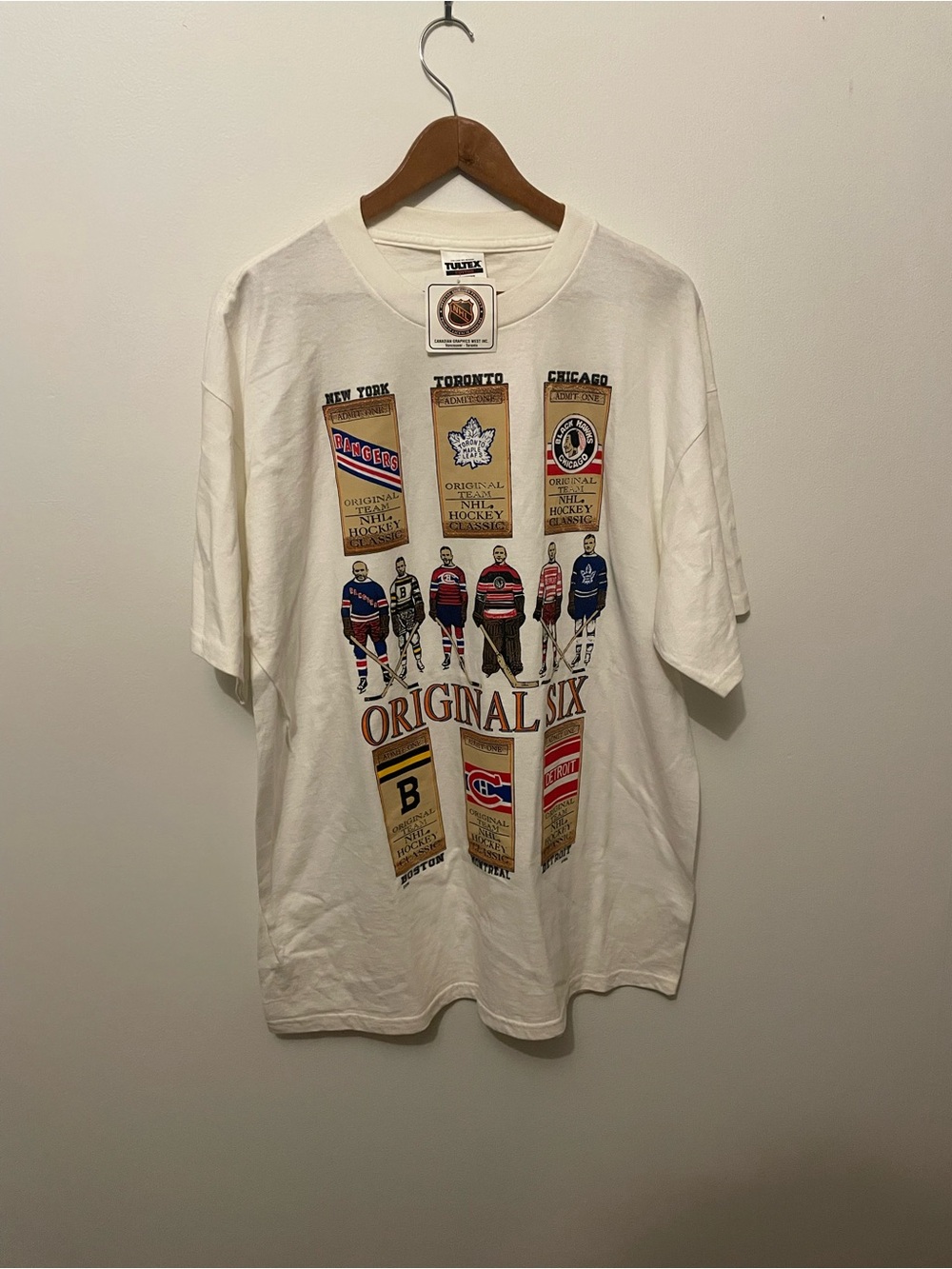 Vintage 'Original Six' NHL Graphic Tee - Men